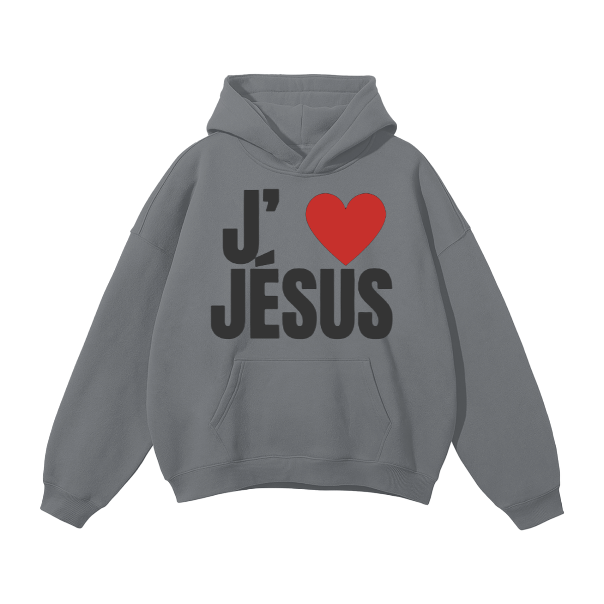 Hoodie gris - Black design