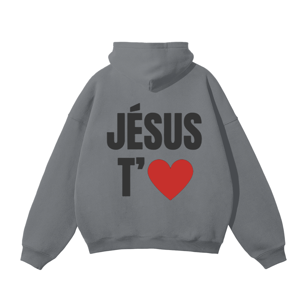 Hoodie gris - Black design