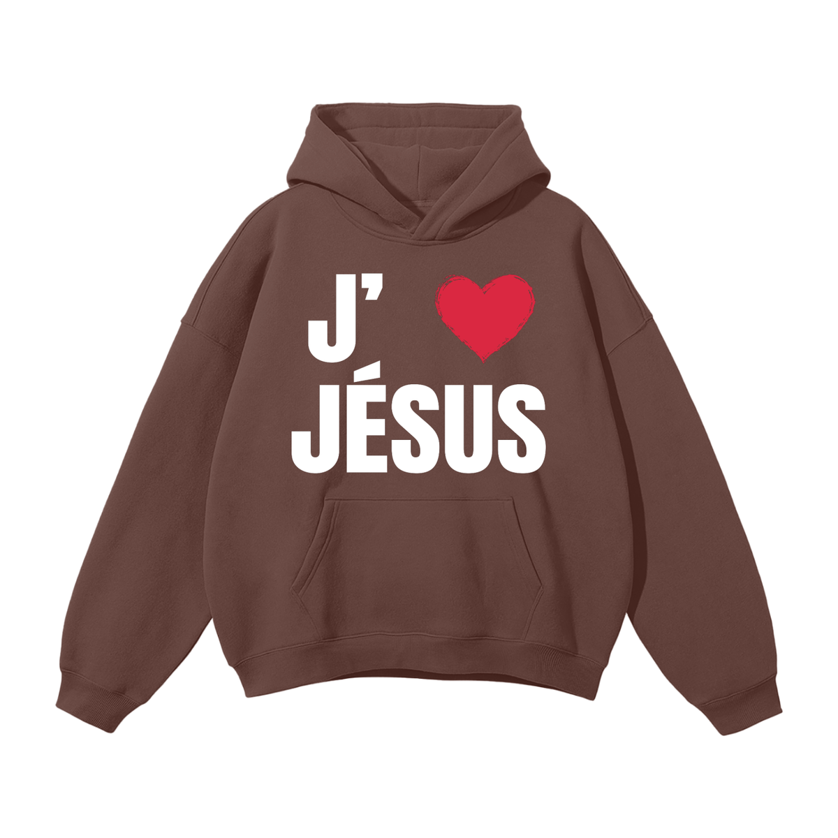Hoodie brun foncé