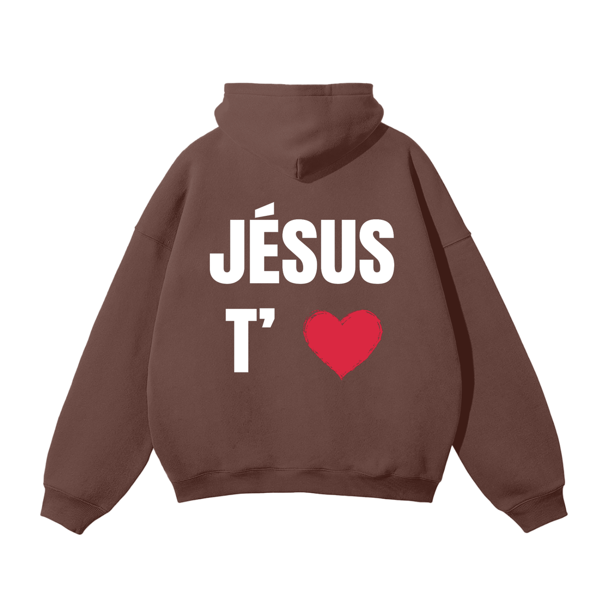 Hoodie brun foncé